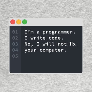 I Am A Programmer T-Shirt